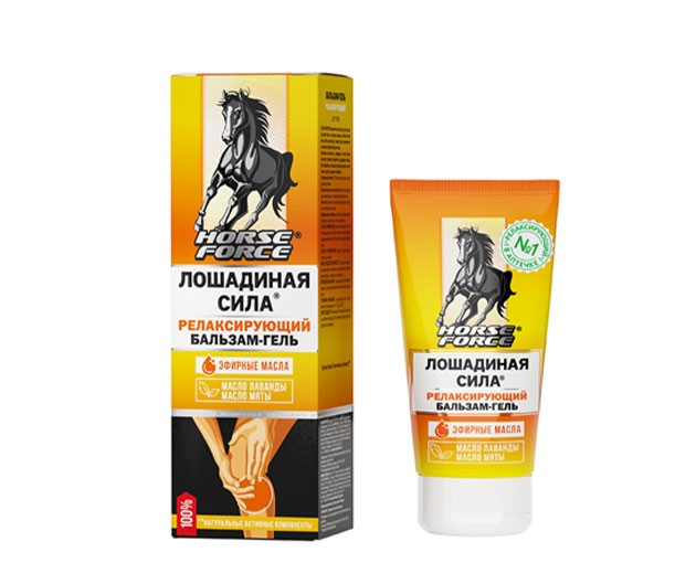 ცხენის ძალა დამამშვიდებელი გელი ბალზამი სხეულისთვის 125 მლ